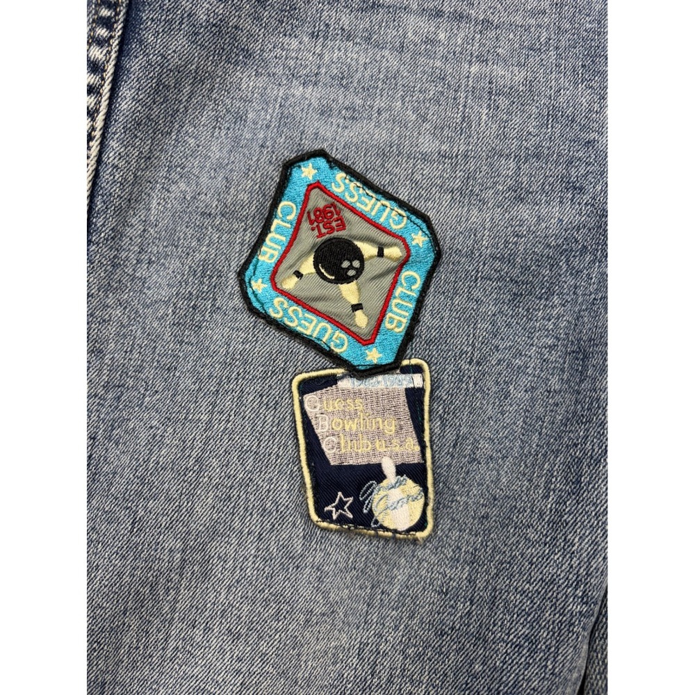 Guess Jeans Women 26 Straight Leg Patchwork Raw Hem Vintage Style W71AC4R2190 - Picture 2 of 13